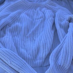 American Apparel White Crew Neck Sweater